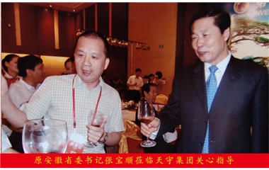 原安徽省委书记张宝顺莅临天守集团关心指导